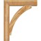 Ekena Millwork Thorton Block Rough Sawn Bracket w/ Offset Brace, Western Red Cedar, 8"W x 36"D x 44"H BKT0806X36X44THR05RWR - alternate 2
